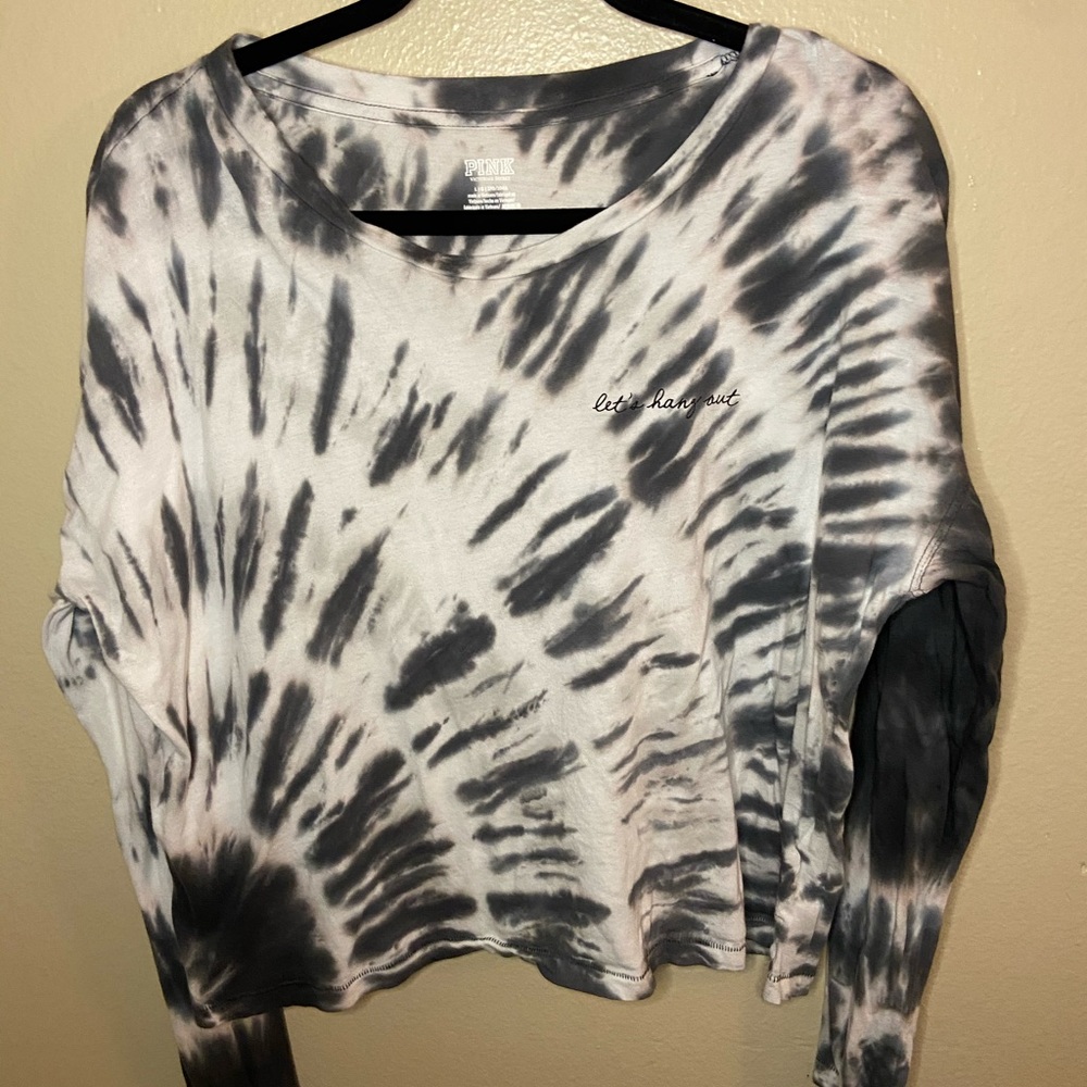 Vs Pink tie dye long sleeve